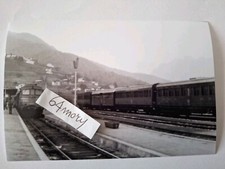 Fotografia Stazione di Calalzo Locomotore Diesel FS D 342 e Carrozze Centoporte 