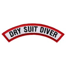 TUTA ASCIUTTA DIVER CHEVRON - IMMERSIONI SUBACQUEE iron-on DIVE PATCH applicazione ricamata