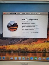 Apple MacBook Unibody 13,3" - 2,26 GHz Intel C2D| 4 GB/500 GB HD| macOS HIGH Sierra