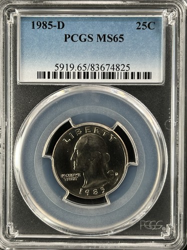 1985 25c washington quarto - 1985-d,
