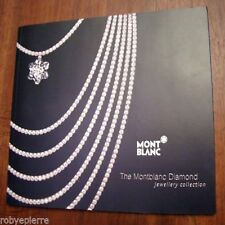 Vendo solo DEPLIANT pubblicità catalogo MONT BLANC montblanc DIAMOND JEWELLERY