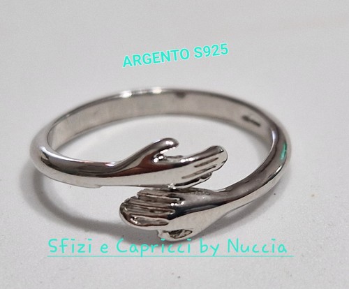 Anello abbraccio argento - in,
