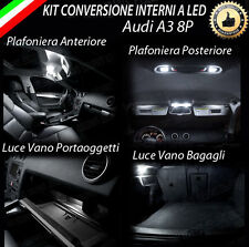KIT LED INTERNI AUDI A3 8P , 8PA KIT COMPLETO 6000K CANBUS