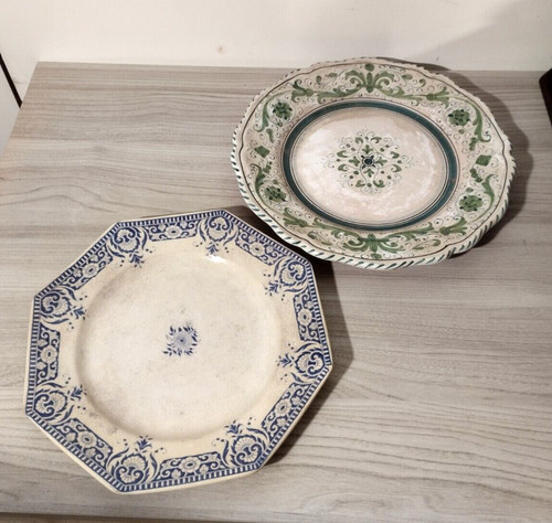 Coppia piatti decorativi - , da