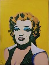 Marylin Monroe Painting Acrylic On Canvas Roberto Scala Artist