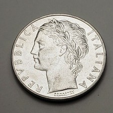 1975 Italy 100 Lire, KM# 96.1