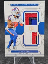 2024 Panini National Treasures Ray Davis RDM-RDS Bills Patch 21/25 RC