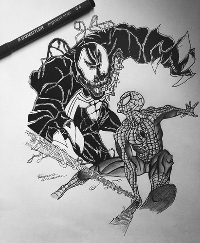 Spiderman disegno pennarello - spiderman, a