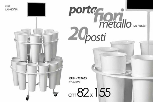 Espositore portafiori metallo - portafiori,