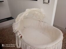 culla vimini completa di rivestimento usata solo per esposizione vetrina