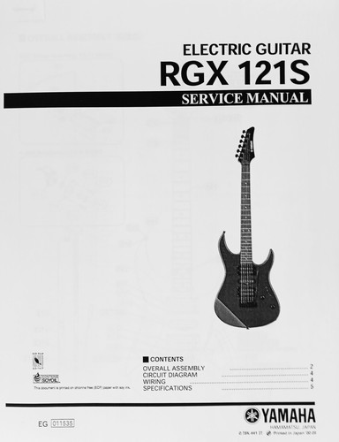 Yamaha rgx 121s manuale - yamaha,