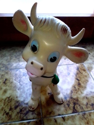 Pupazzo vintage mucca carolina - pupazzo,