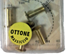 4 Viti a cannocchiale per registro mm 15 ottone viti ottonate dorate viteria M4