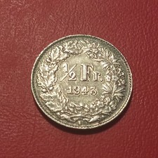 Svizzera Moneta 1/2 Franco