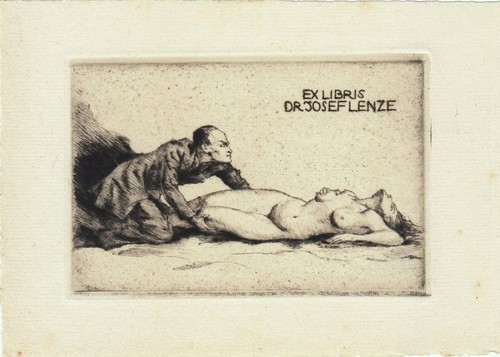 Exlibris bookplate radierung - exlibris,