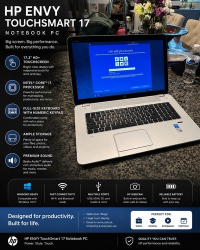 Notebook envy touchsmart - notebook,