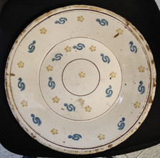 Antico Grande Piatto Ceramica