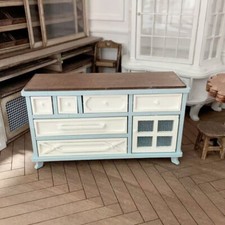 1:12 Scale Dollhouse Miniatures Furniture TV Chest of Drawers Cabinet Unfinished