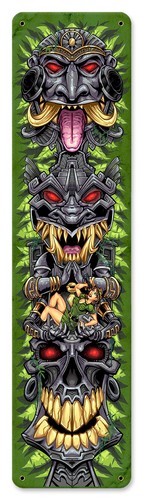 Insegna metallo stile - in,
