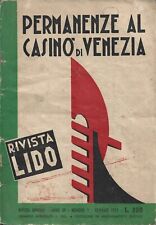 Roulette - Permanenze al Casino di Venezia - Sistemi d'epoca Uscite 1957