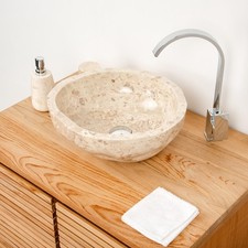 Lavabo da appoggio in marmo