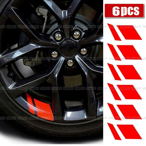 Adesivo rosso riflettente - 6x,