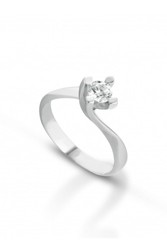 Anello solitario oro 18k - solitario, con