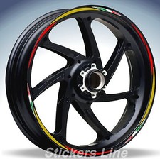 Adesivi ruote moto strisce cerchi HONDA HORNET 600 Racing 4 sitckers wheel 