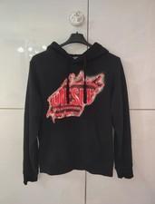 Diesel felpa leggera nera e rossa