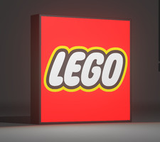 Lampada Insegna Luminosa LED Light box LEGO BOX USB  Targa ,tavolo-muro-arredo