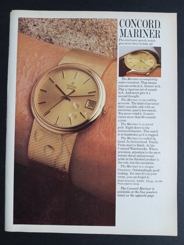 Pubblicità rivista orologio