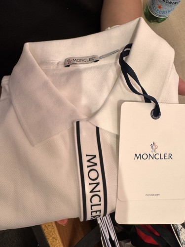 Polo moncler bianca nuova - polo,