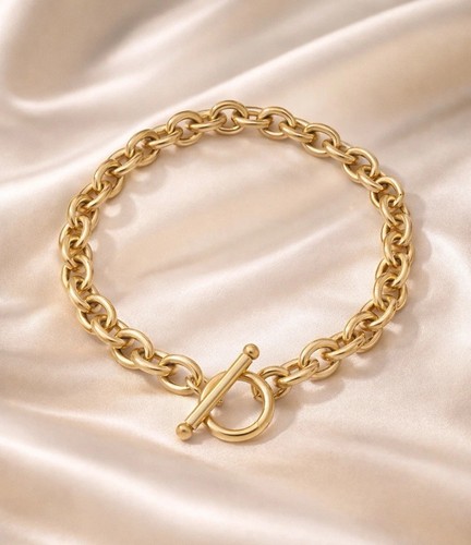 Bracciale donna catena acciaio