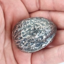 Statuina italiana Alfieri e San Giovanni in argento massiccio di noce timbrata "800"