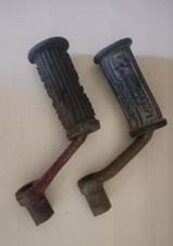 PEDANE coppia POGGIAPIEDI PEDIVELLE originale Moto Guzzi d'epoca