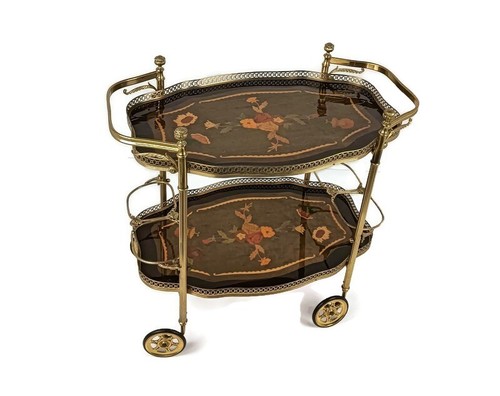Italian bar cocktail tea cart - cocktail,