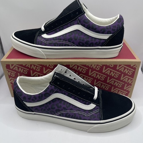 Vans old skool leopard viola - vans,