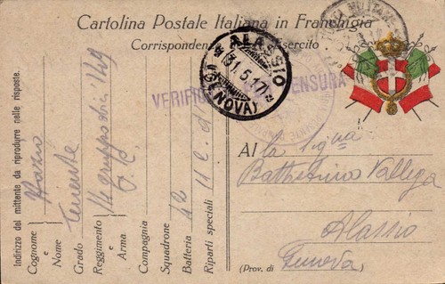 1917 cartolina postale - cartolina,