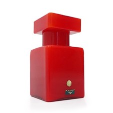 Bottiglia in vetro rosso di