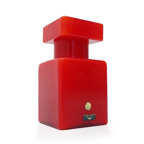 Bottiglia vetro rosso di - in,
