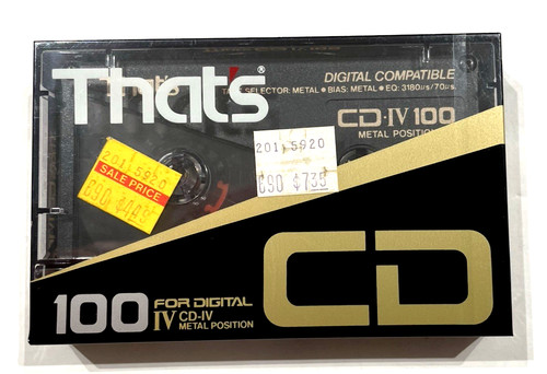 That 100 audiocassetta - that's,