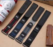 Cinturino orologio a strappo nero rosso blu 18mm 20mm 22mm sub (simile a velcro)