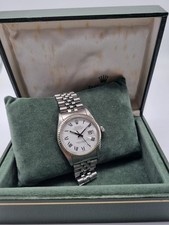 Rolex Datejust 36 16014 36 mm 18k WG/Steel Rare White Buckley Jubilee Dial 1979