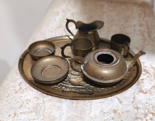 Set mini tè - set, ottone