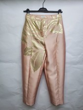 Pantaloni In Seta rosa Vionnet