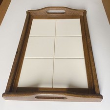 VASSOIO in LEGNO con MANICI e