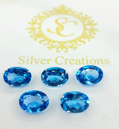 Topazio blu svizzero naturale