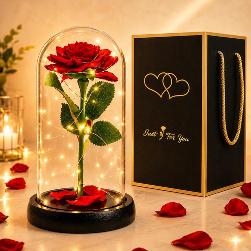 Luce led rosa rossa - luce, regalo