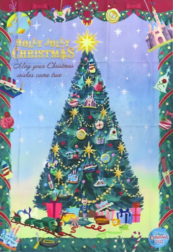 Arazzo albero natale disney - arazzo,