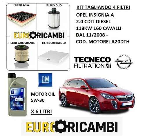 Kit tagliando filtri - e, olio